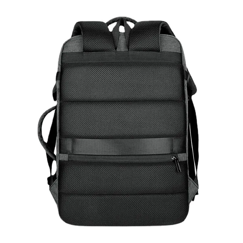 Men Polyester 15.6 Inch USB Charging Anti theft Business Laptop Bag Backpack