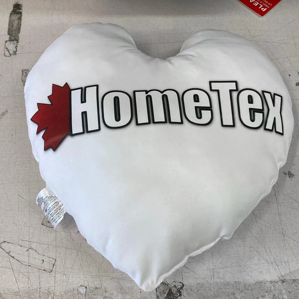 Microfiber Pillow Shell / Cover - 18" Heart Shaped for printing and sublimation   1 LB Stuffing