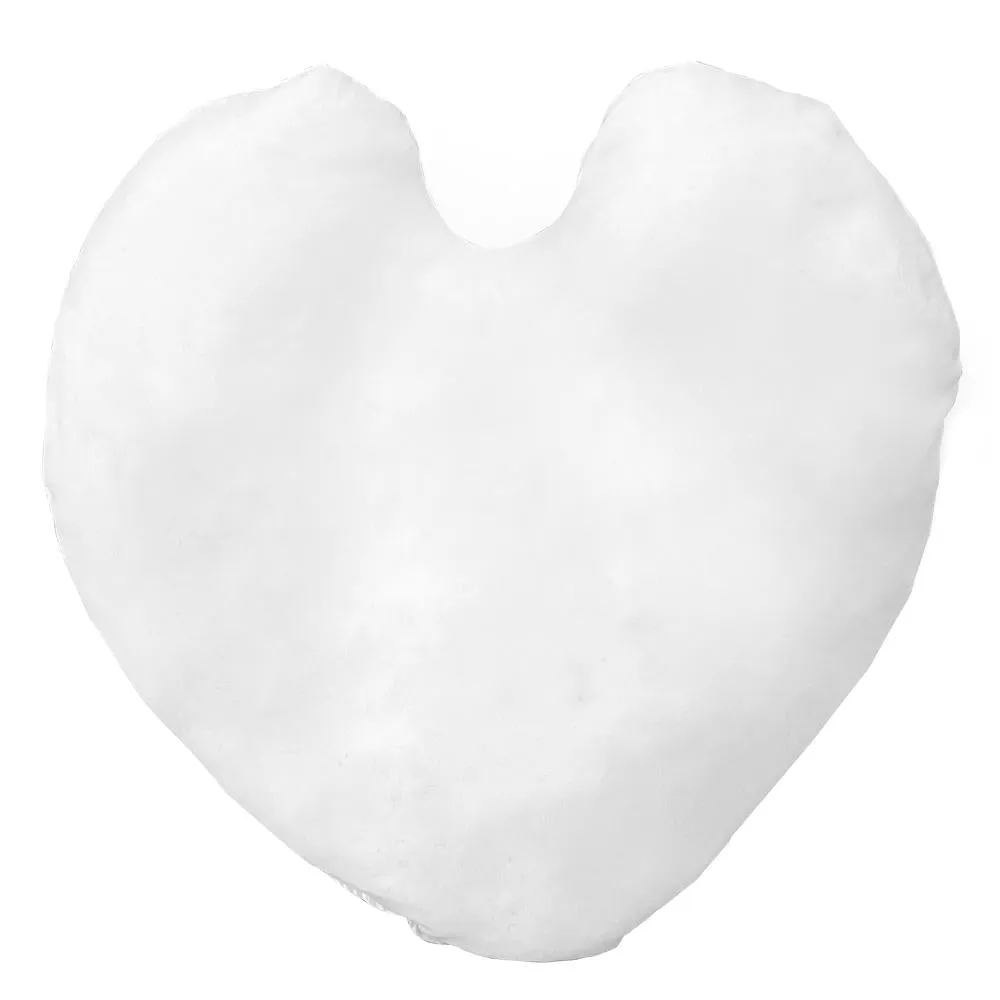 Microfiber Pillow Shell / Cover - 18" Heart Shaped for printing and sublimation   1 LB Stuffing