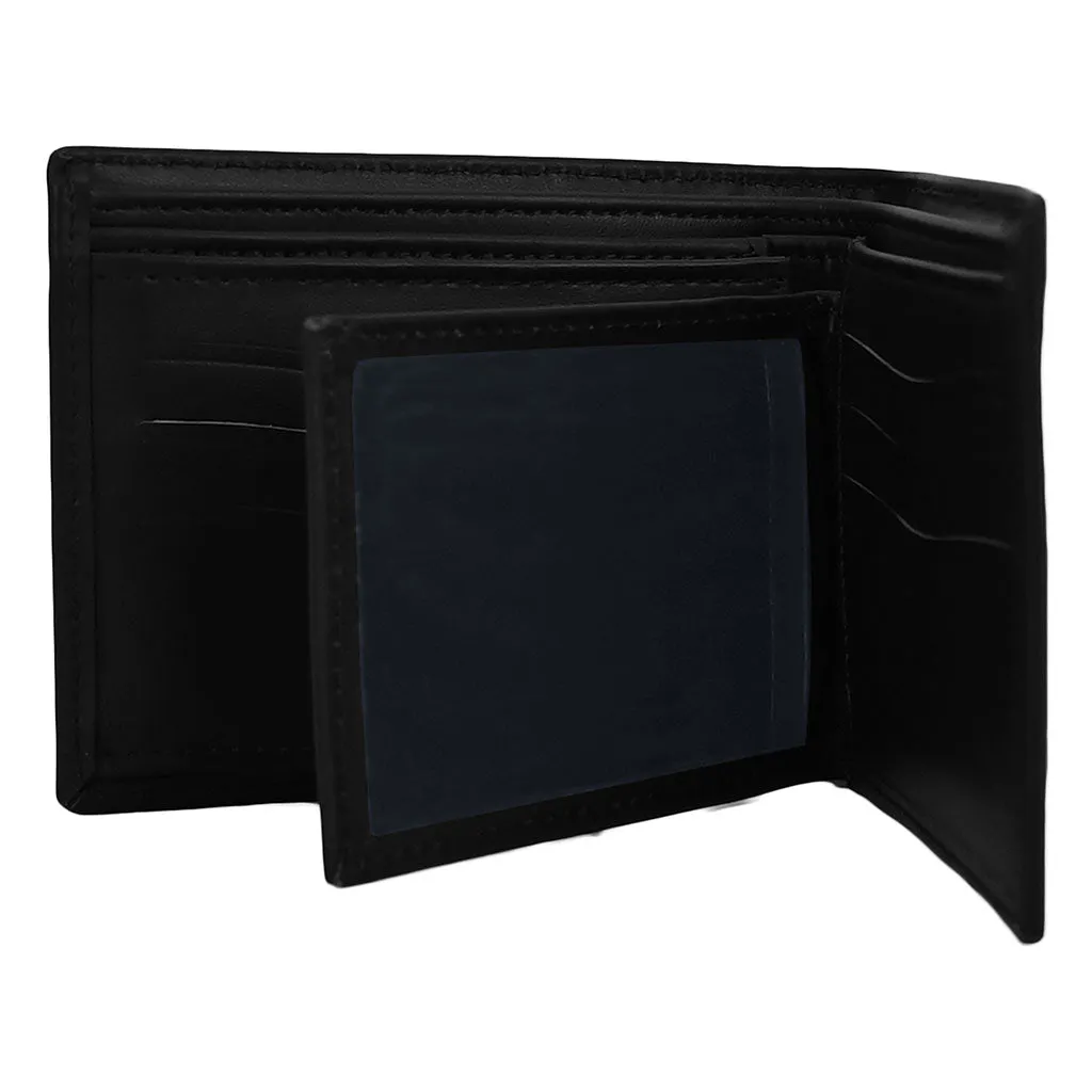 Minimalist Business Leather Wallet Black