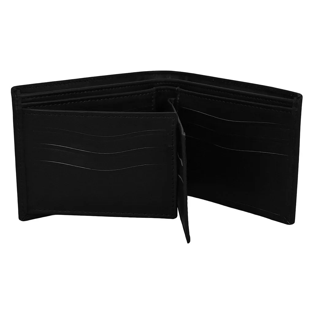 Minimalist Business Leather Wallet Black