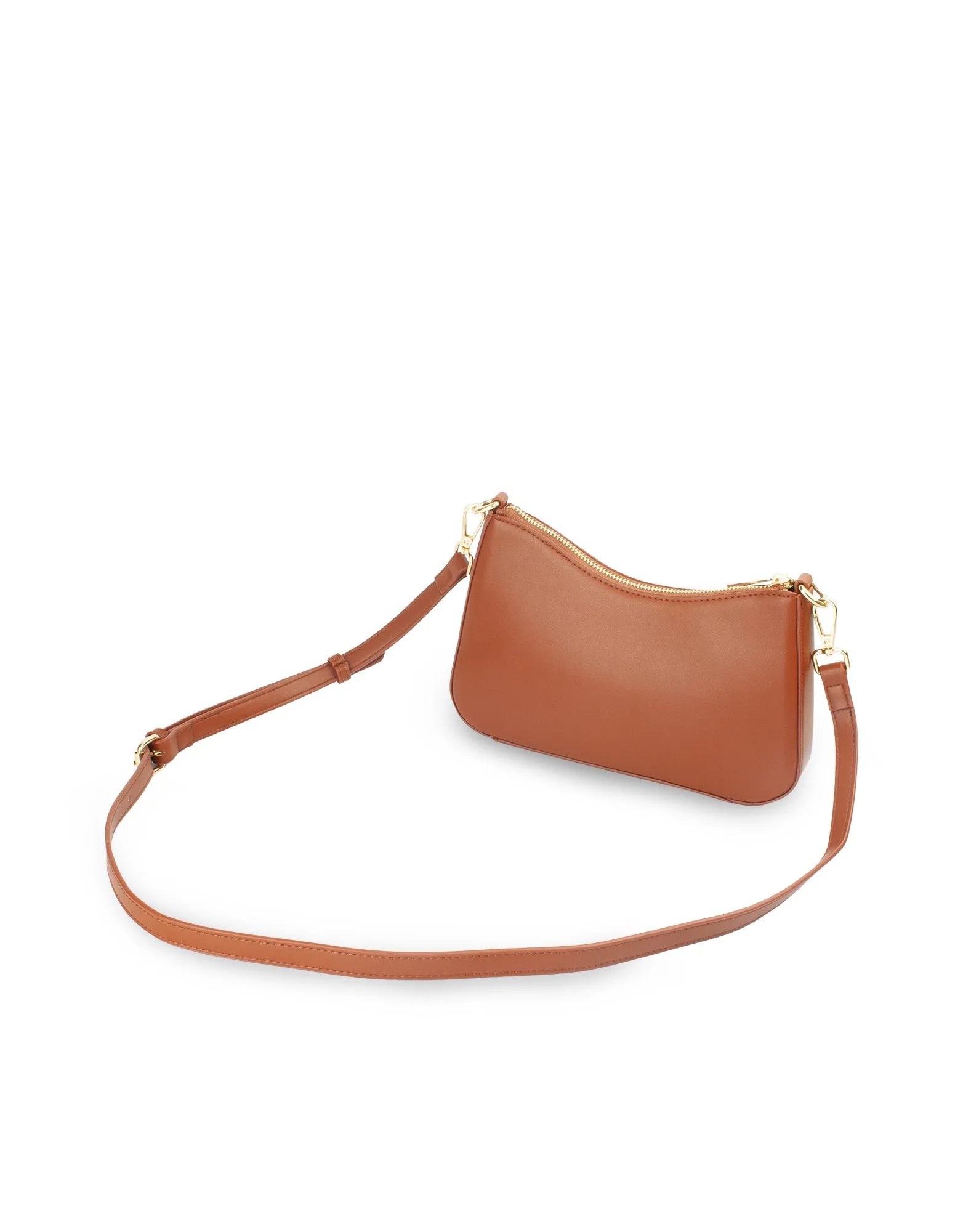 Mocha Olivia Tortoise Shell Chain Crossbody Bag- Cocoa