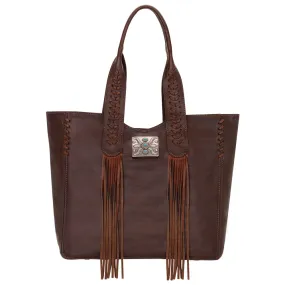 Mohave Canyon Large Zip Top Tote - Dark Brown