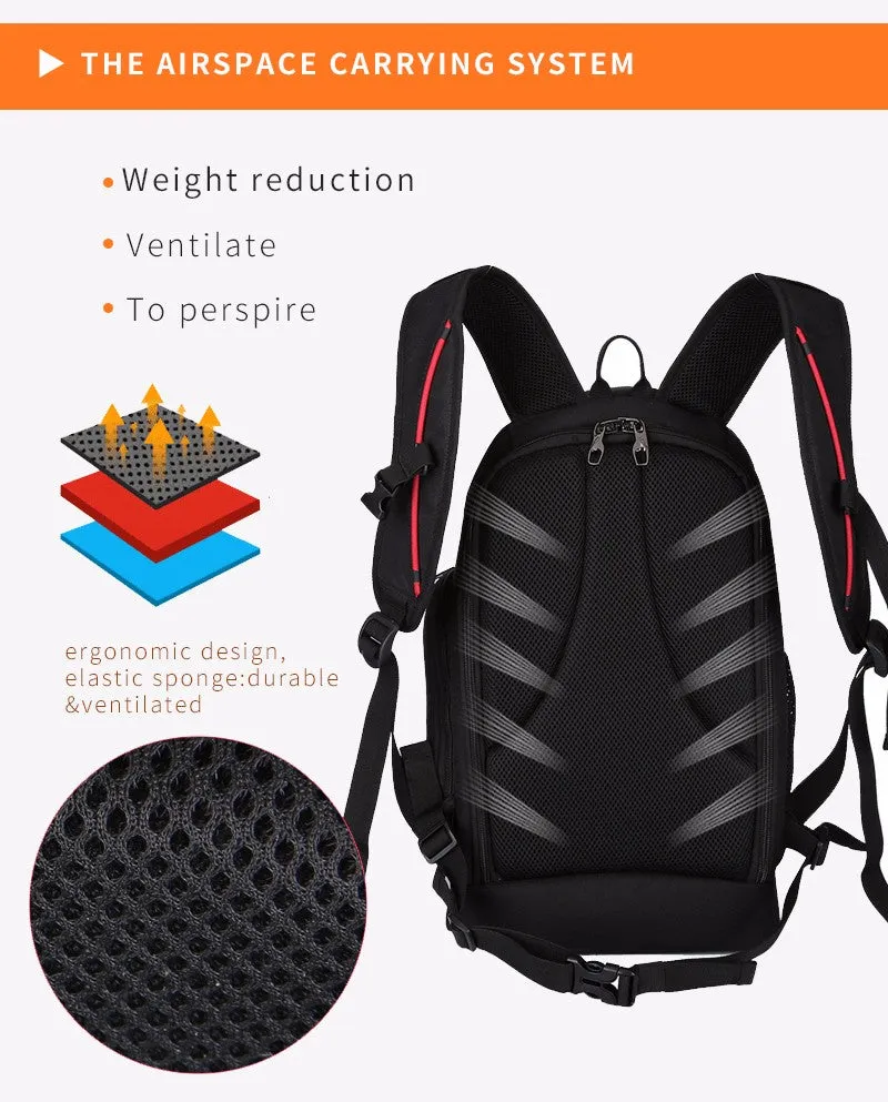 Multifunctional Waterproof Camera Backpack - Black,Orange