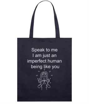 Navy Light Tote Bag - Speak to me