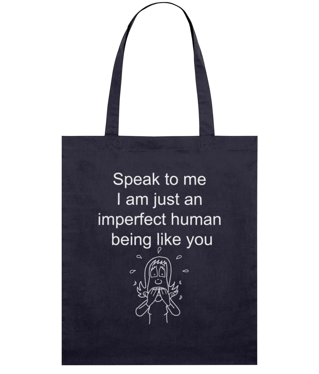 Navy Light Tote Bag - Speak to me