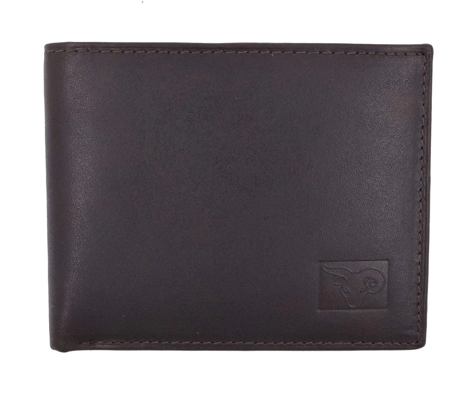 New Cavelio High Quality Mens Genuine Leather Flap Up ID Card Holder Bifold Wallet 730053 (C)