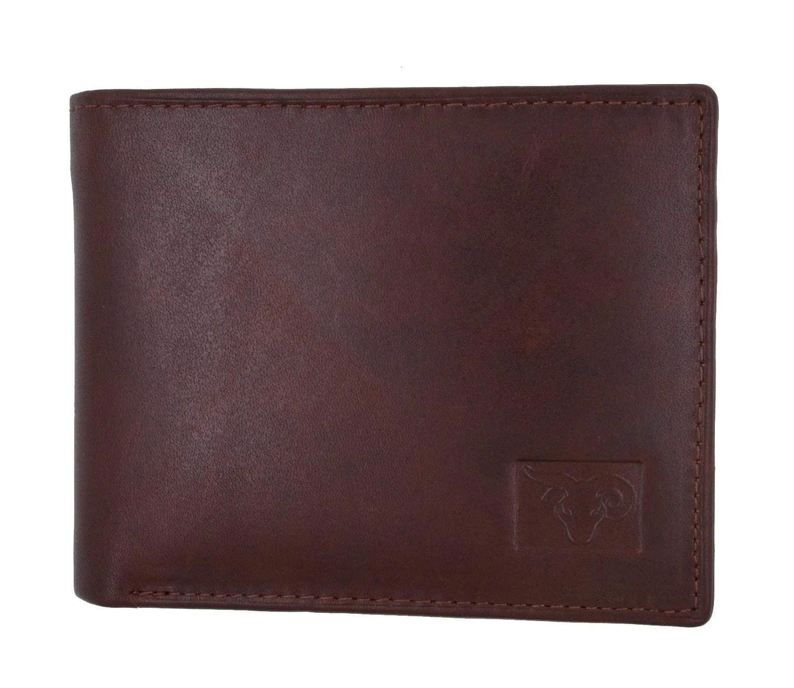 New Cavelio High Quality Mens Genuine Leather Flap Up ID Card Holder Bifold Wallet 730053 (C)