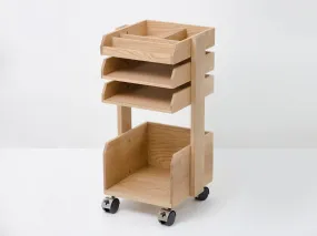 Oak Desk Trolley