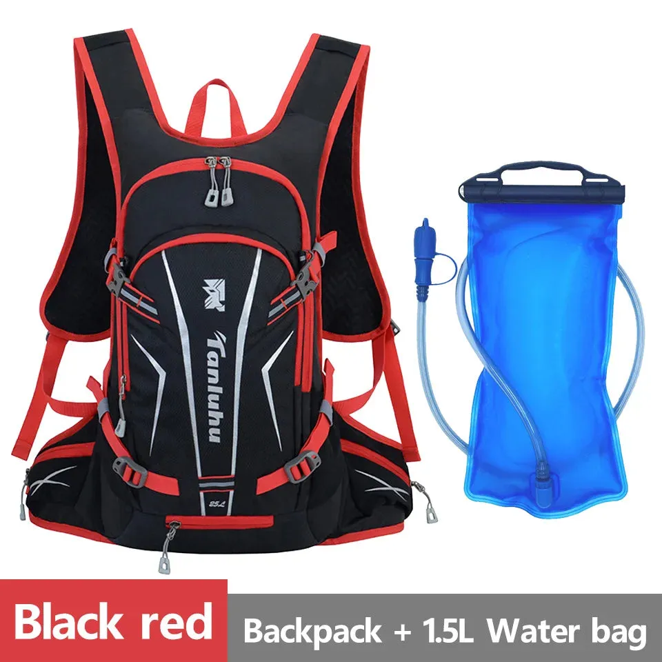 Outdoor Sport Cycling Backpack Man Women Waterproof Breathable Hiking Mountaineering Water Bottle Bag Helmet Pocket Backpack