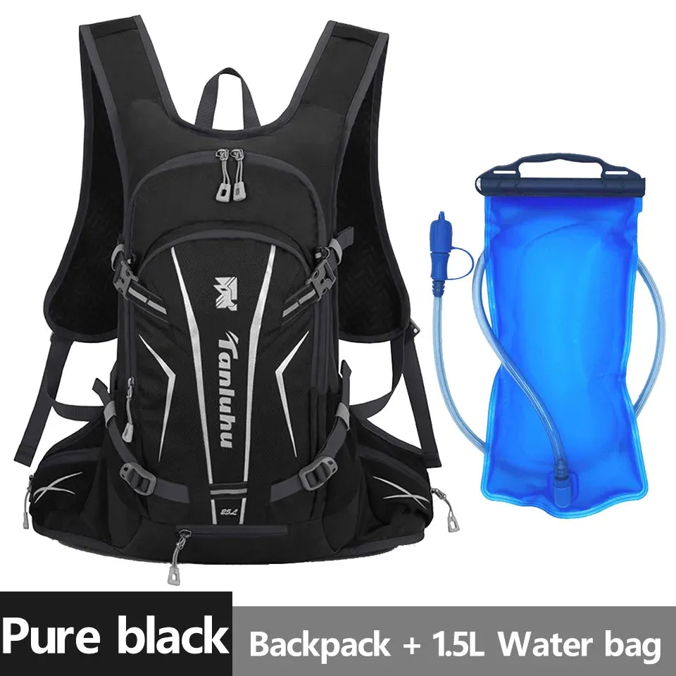 Outdoor Sport Cycling Backpack Man Women Waterproof Breathable Hiking Mountaineering Water Bottle Bag Helmet Pocket Backpack