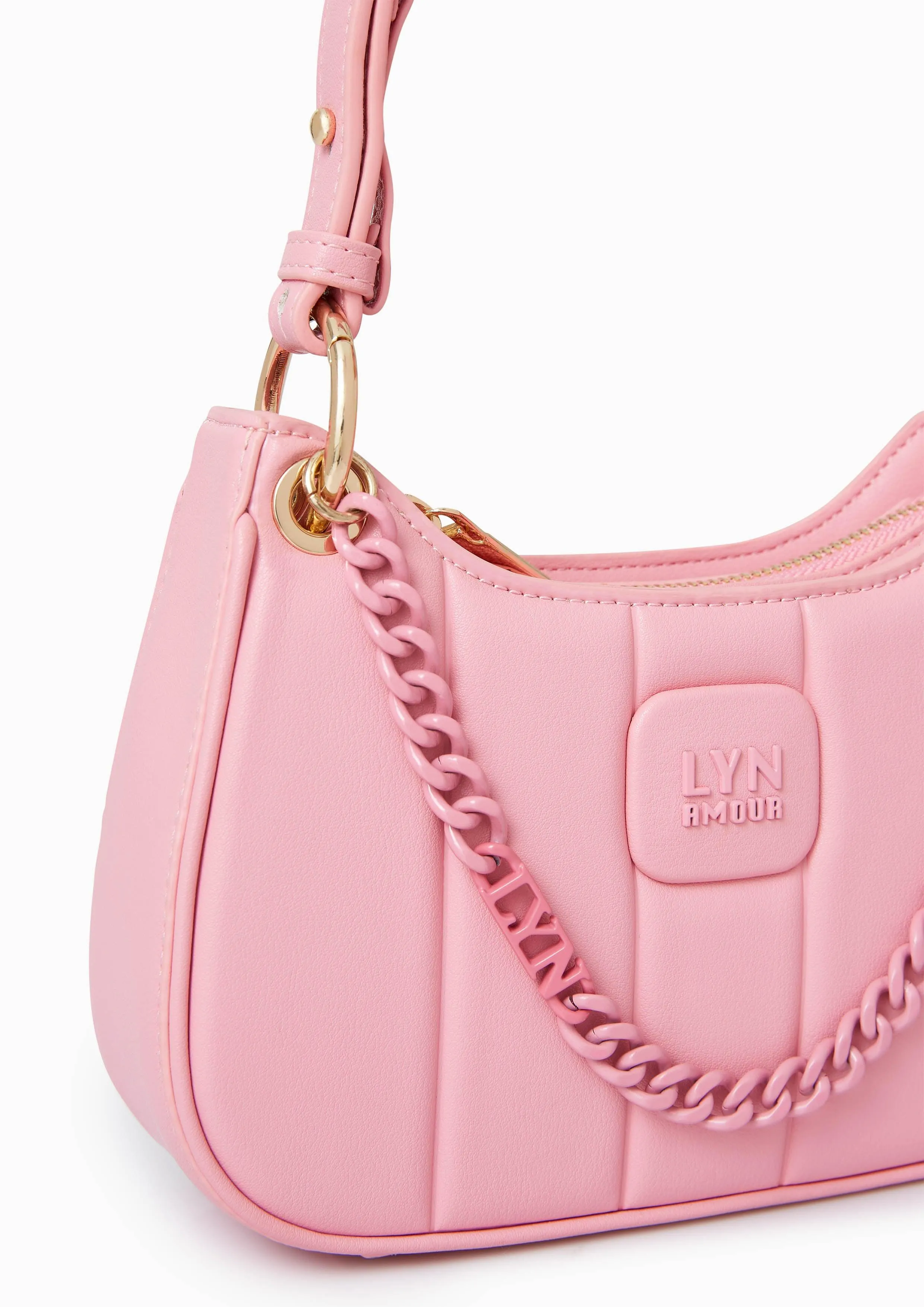 Patti Saddle Crossbody Bag - Pink