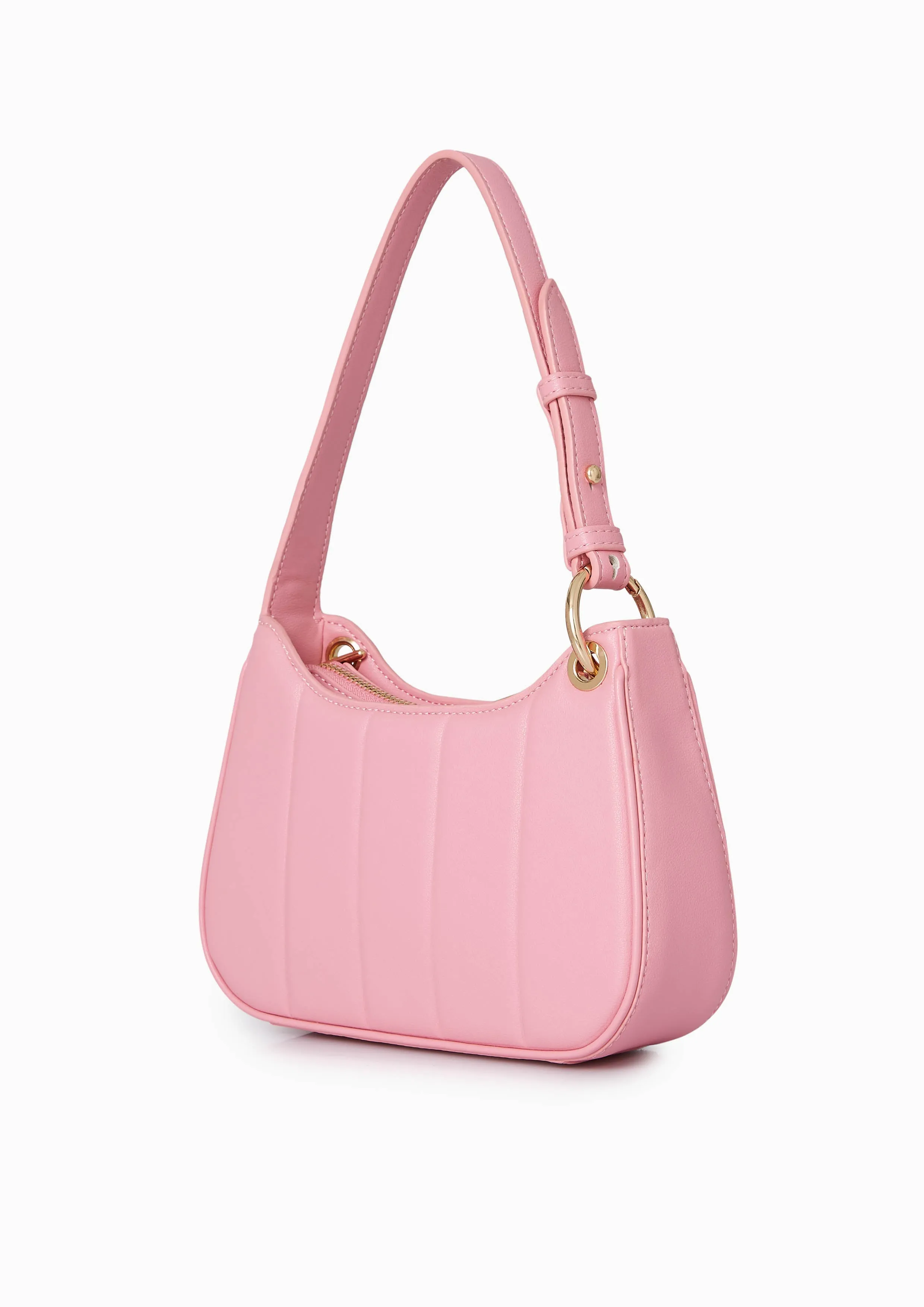 Patti Saddle Crossbody Bag - Pink