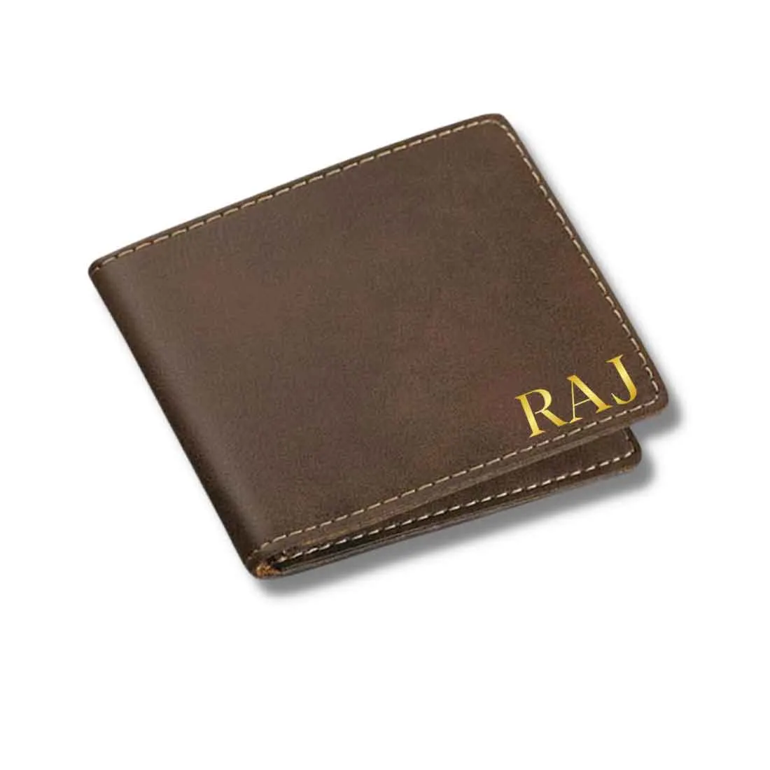 Personalized Mens Wallet With Name Printed for Gents Purse