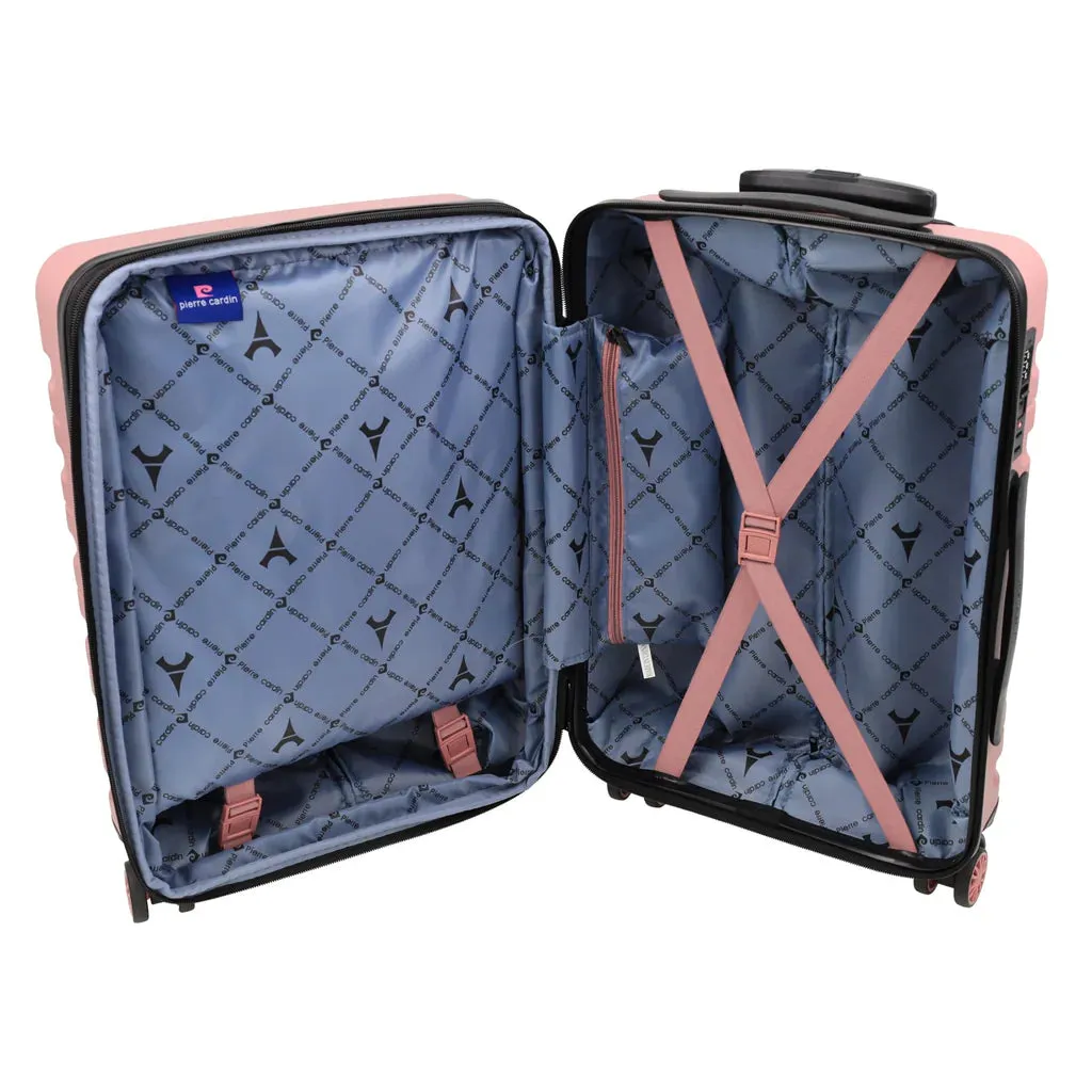 Pierre Cardin Hard Shell Suitcase Cabin 54cm - Rose