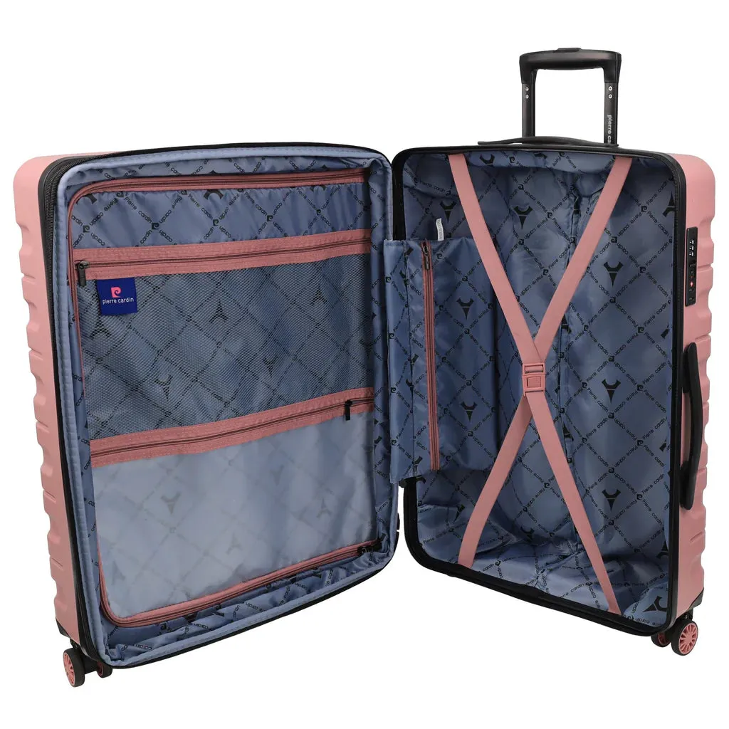 Pierre Cardin Hard Shell Suitcase Cabin 54cm - Rose