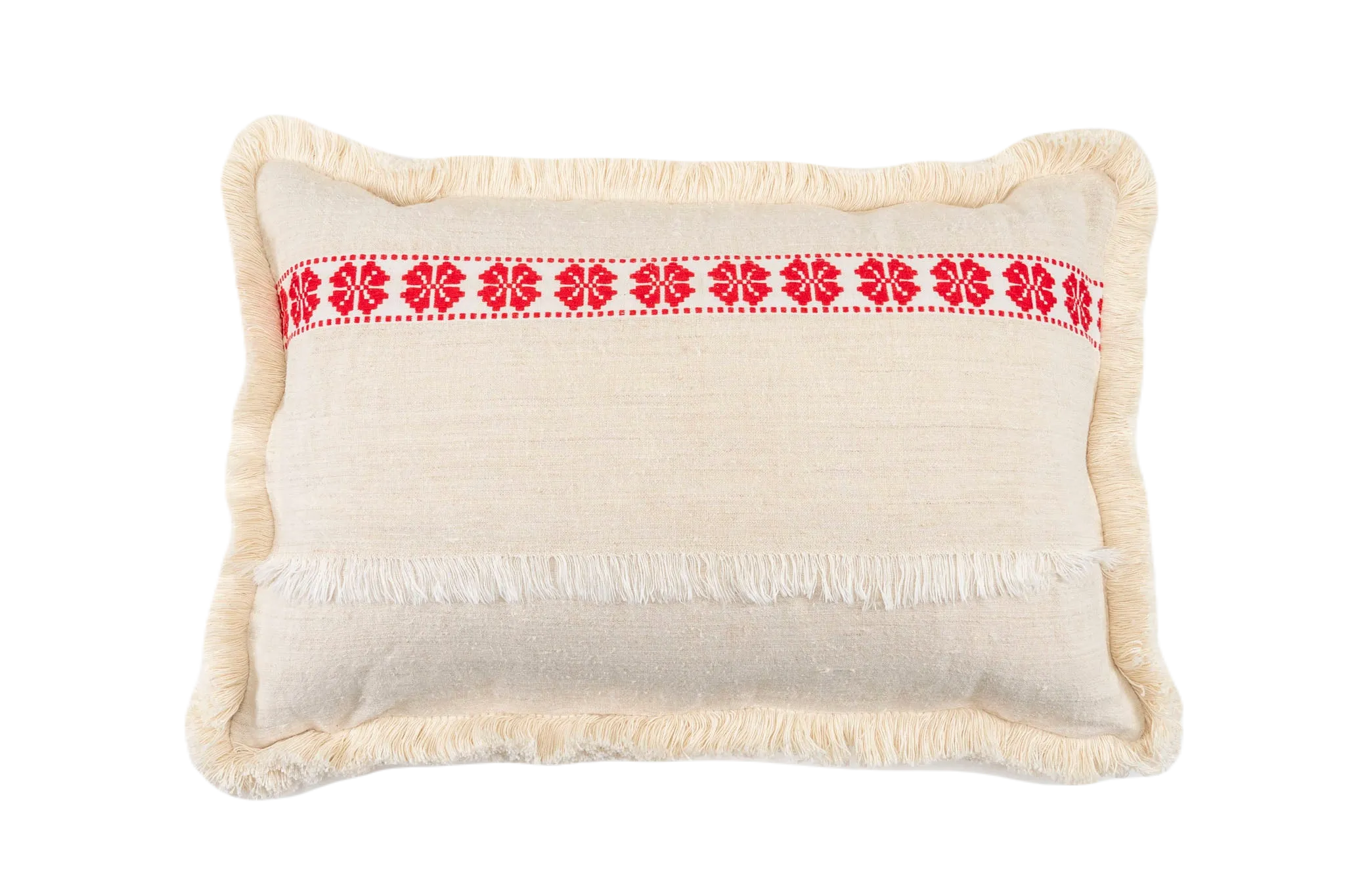 Pillow: Handwoven antique Hungarian hemp - P059