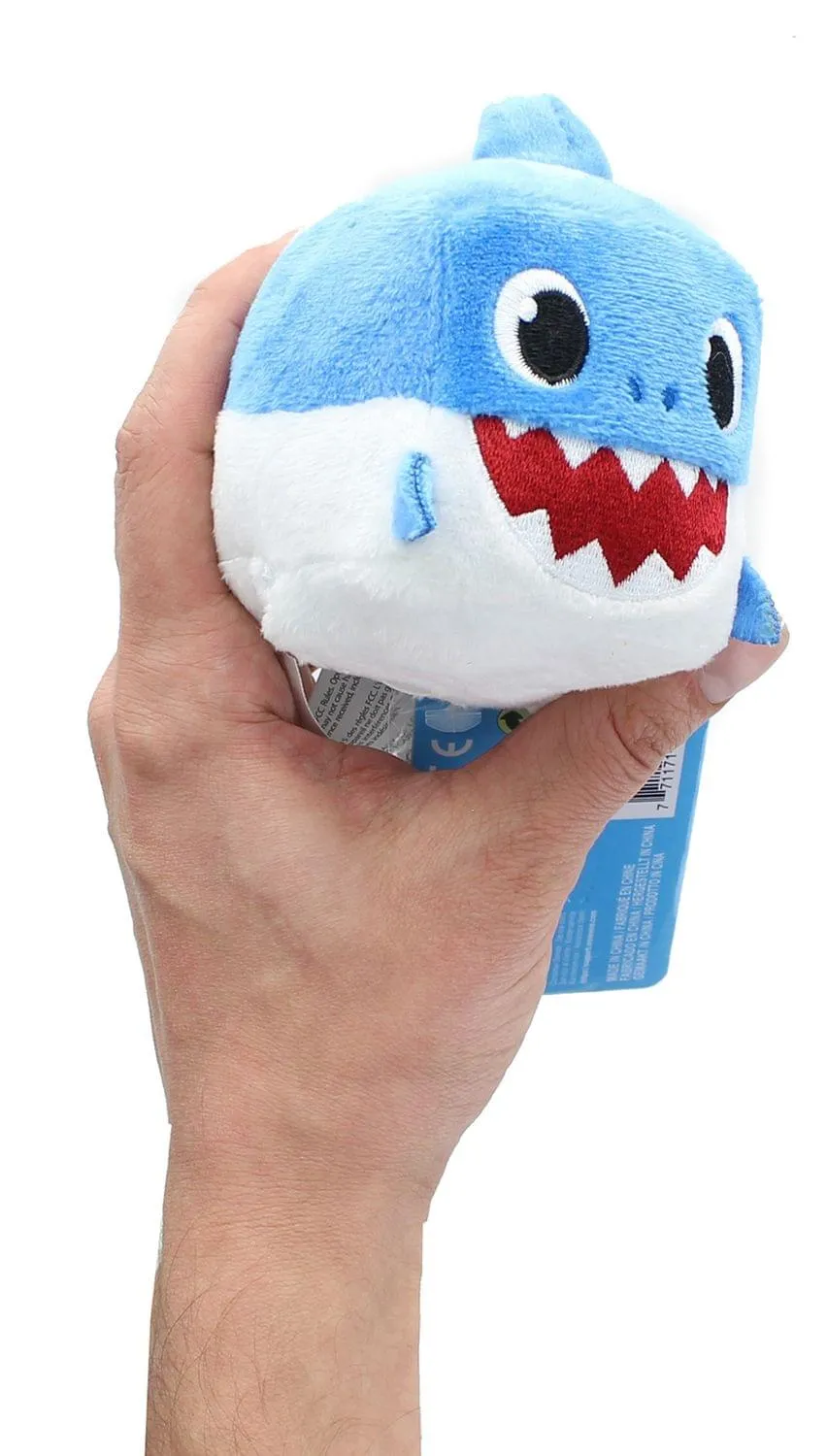 Pinkfong Shark Family 3 Inch Sound Cube Plush - Daddy Shark Blue