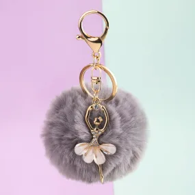 Pom Pom Charm Keychain