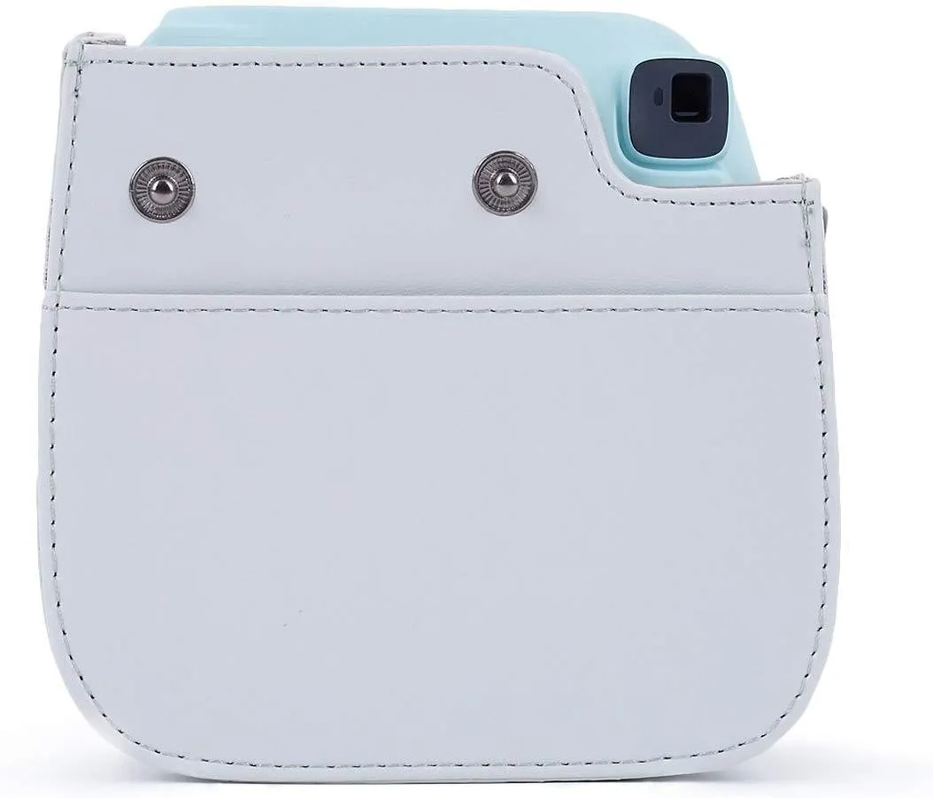 Protective case compatible with Fujifilm Instax Mini 9 Mini 8 Mini 8 PU leather bag (smoky gray)