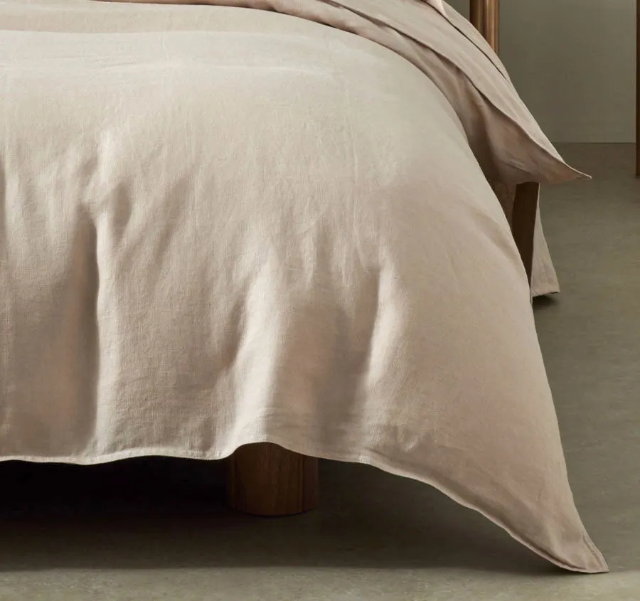 Ravello Linen Quilt Cover Range Shell