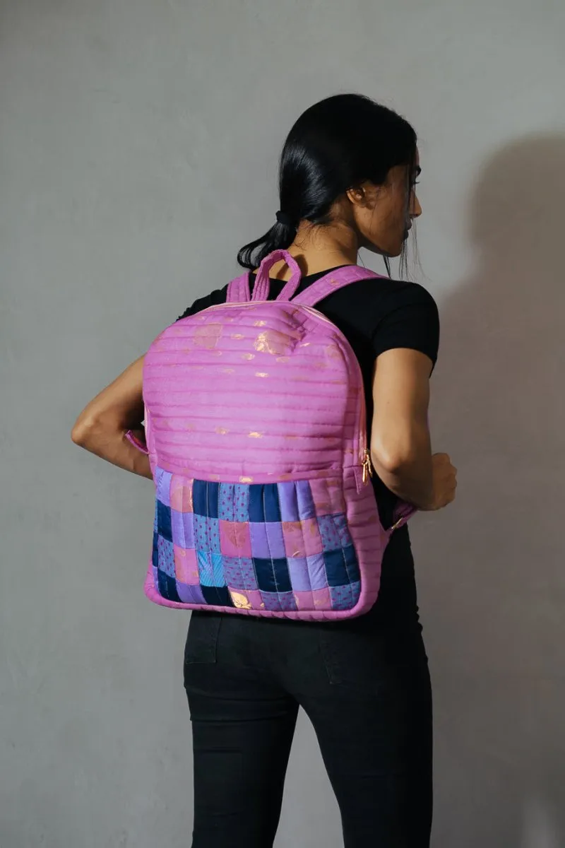 Reshma Grande Silk Patchwork Backpack