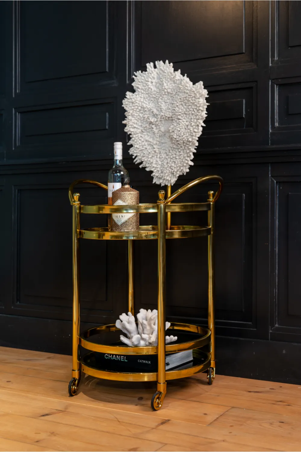 Round Gold Trolley | OROA Hendricks