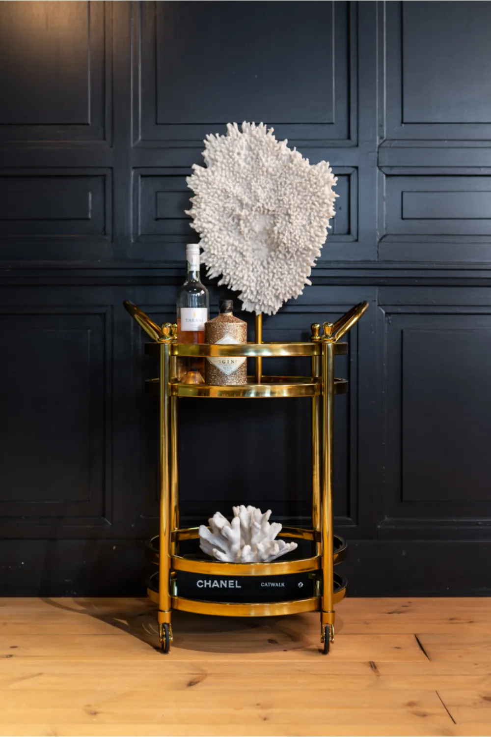 Round Gold Trolley | OROA Hendricks