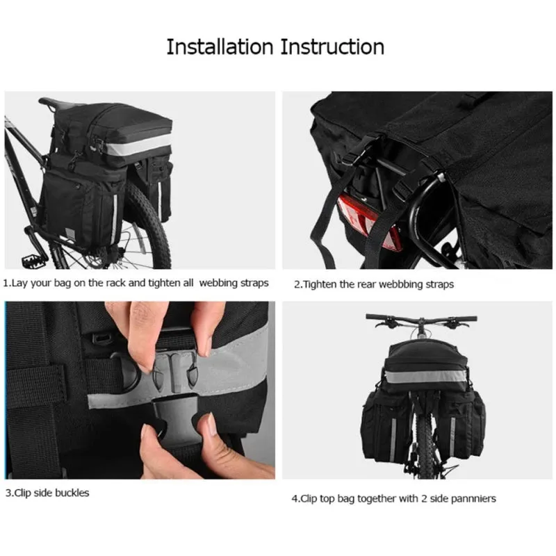 Sahoo 3 In 1 Pannier Bag Set