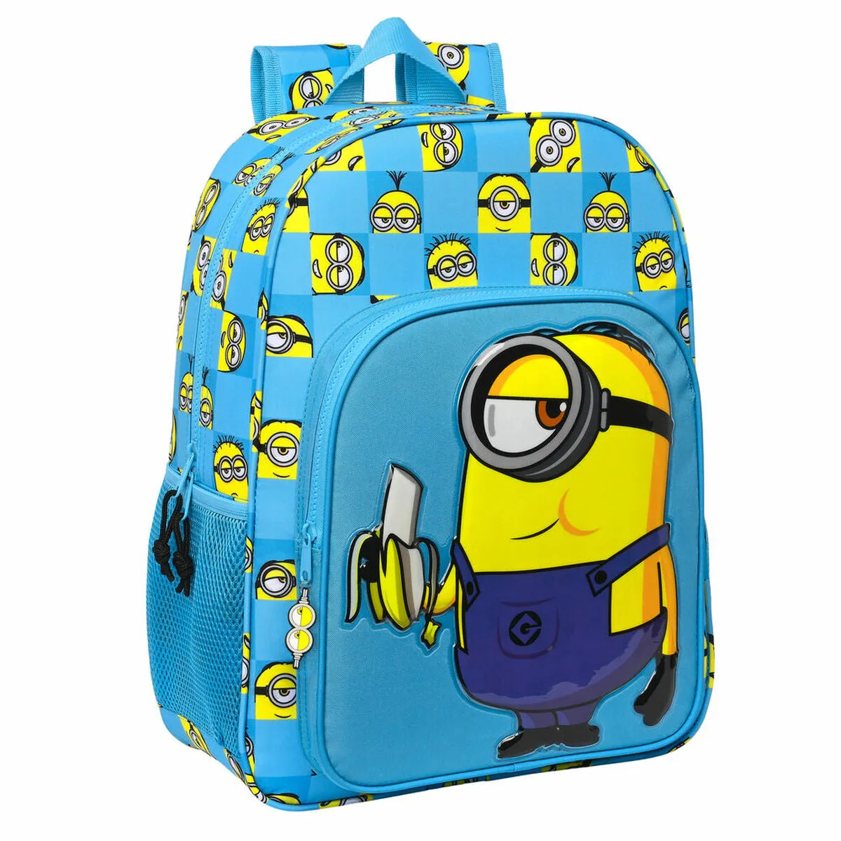 School Bag Minions Minionstatic Blue 33 x 42 x 14 cm