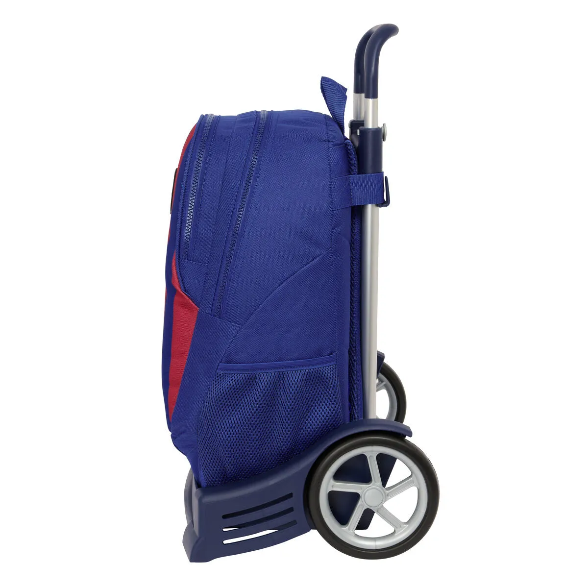 School Rucksack with Wheels F.C. Barcelona 24/25 Maroon Navy Blue 32 x 44 x 16 cm