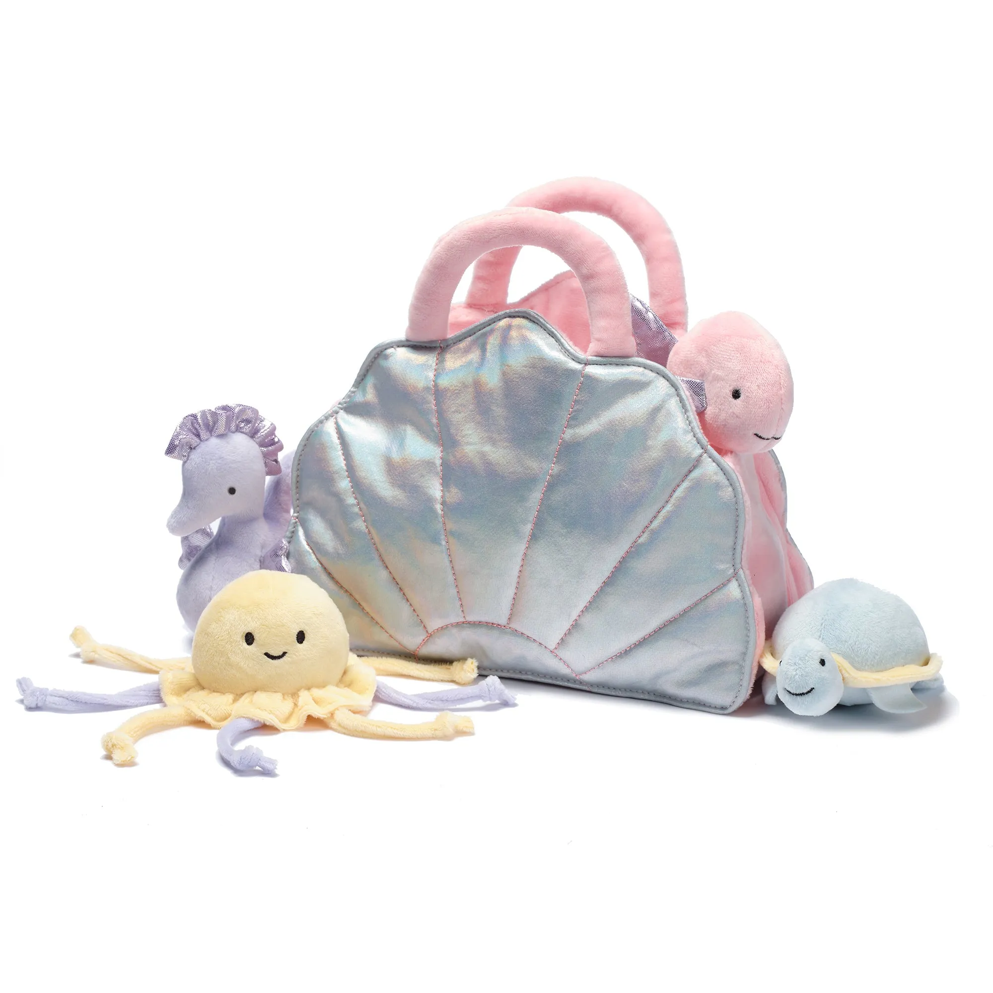 Sea Shell Plush Toy with Animals