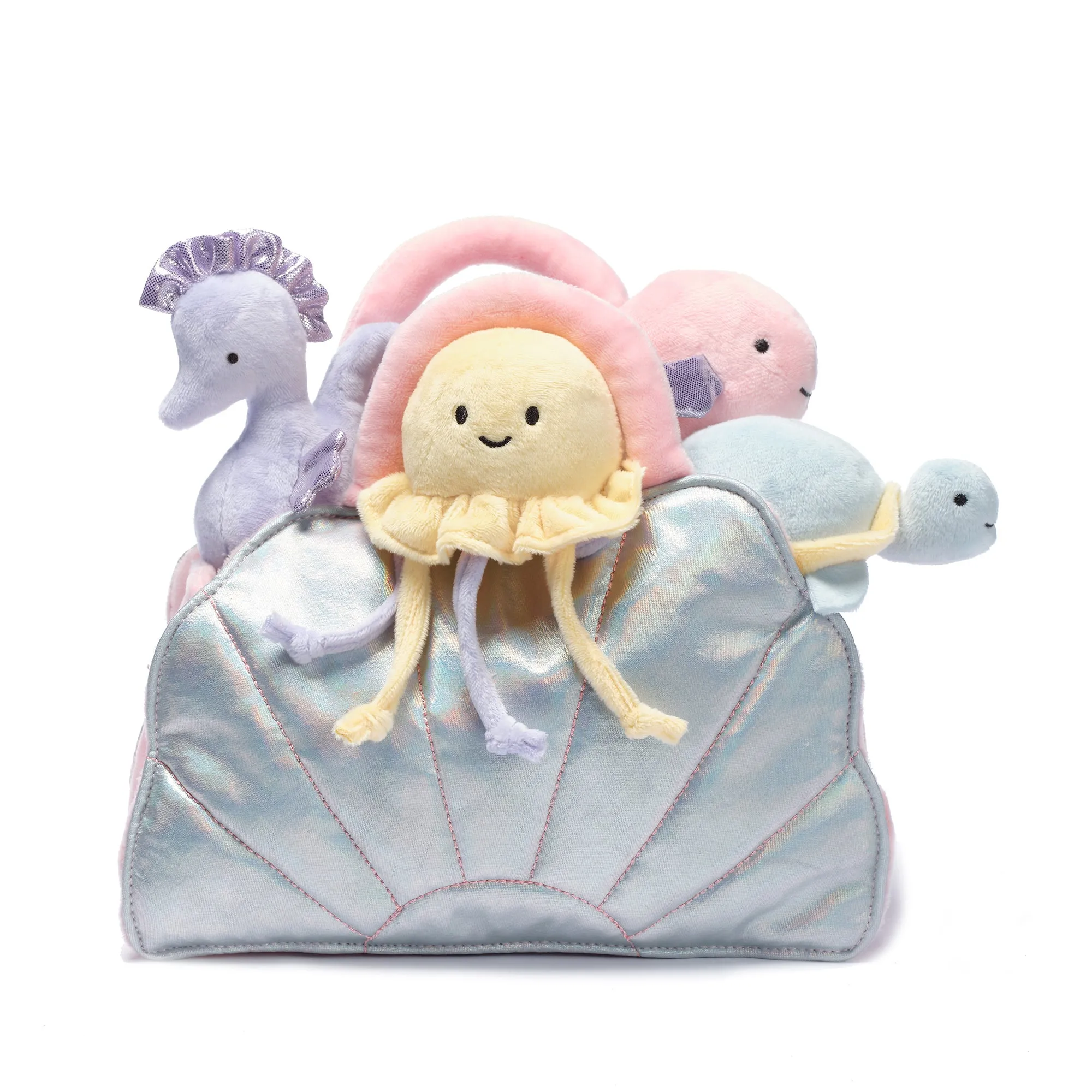 Sea Shell Plush Toy with Animals