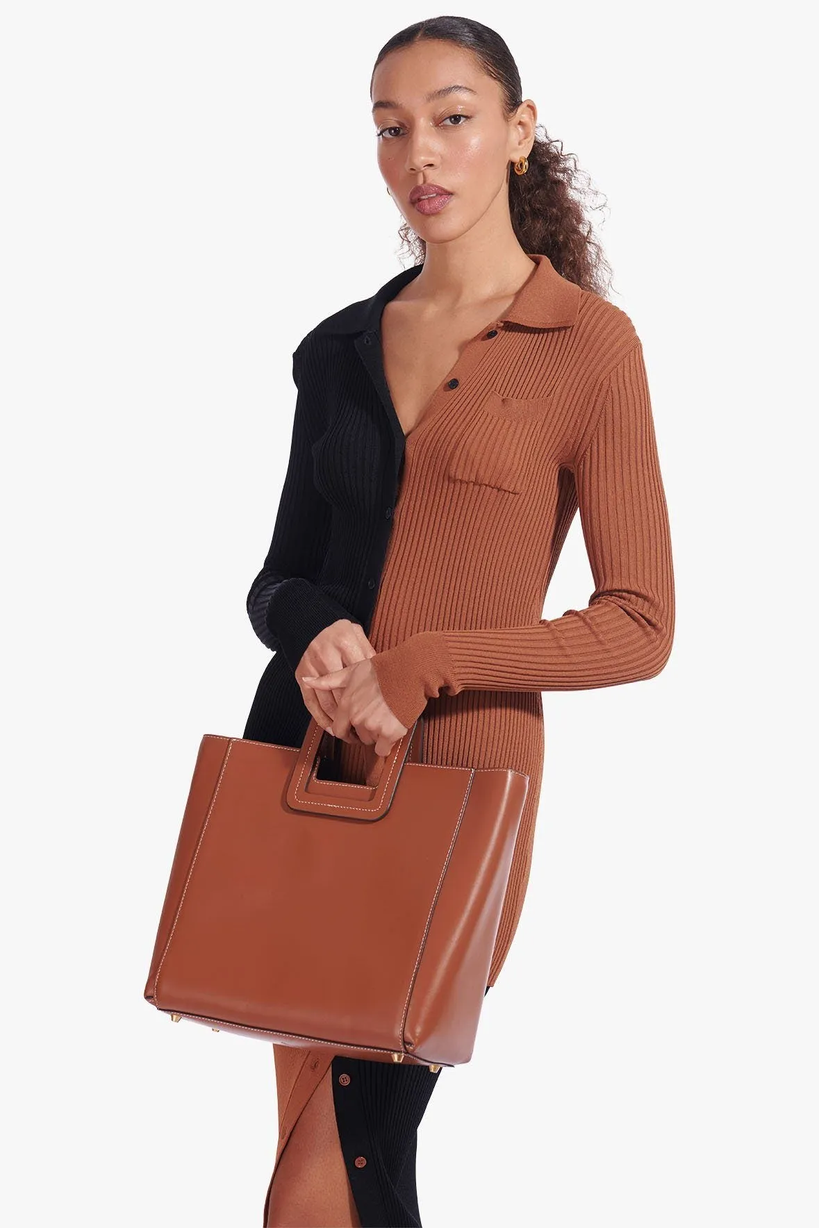 SHIRLEY LEATHER BAG | SADDLE