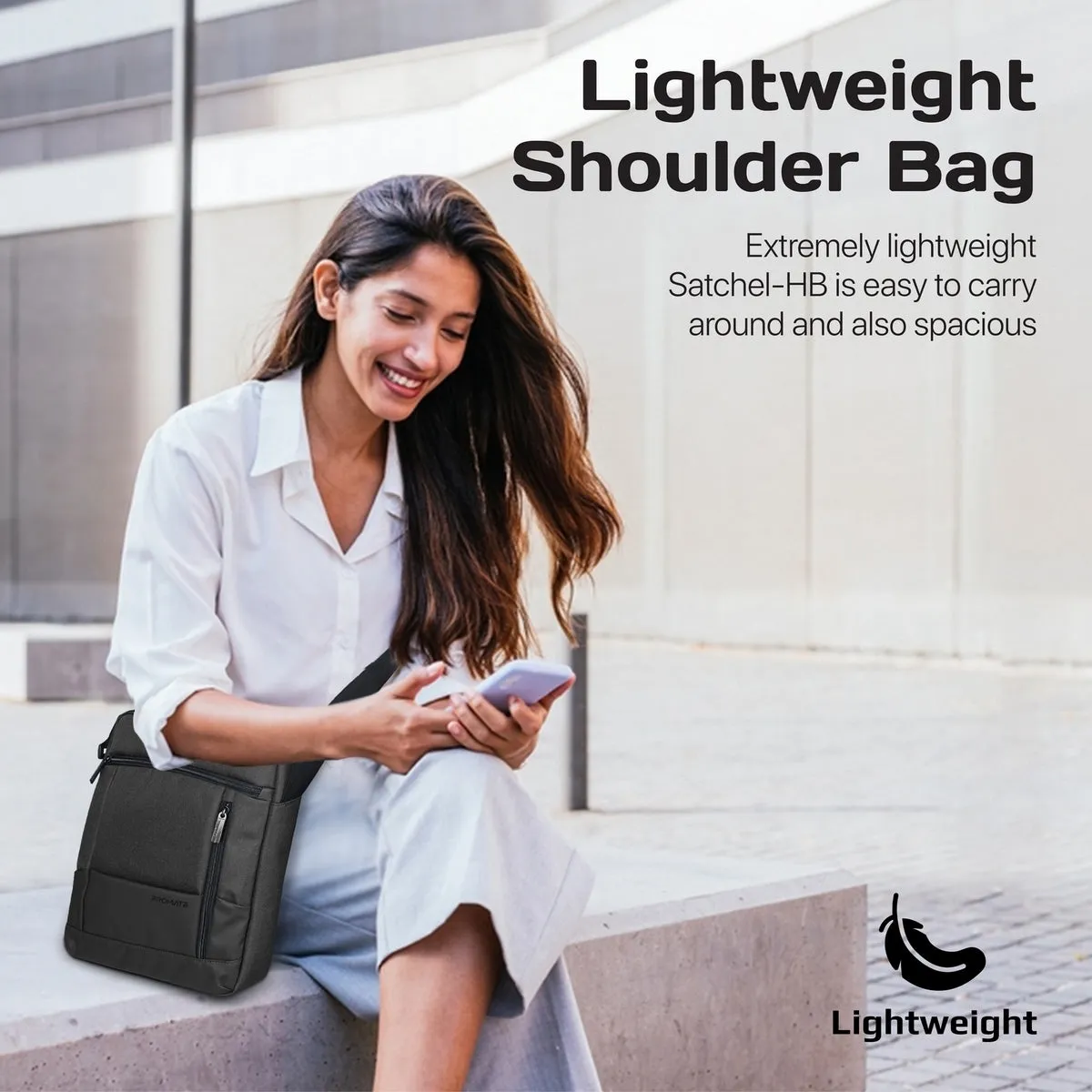 SleekComfort™ 13” Tablet Hand Bag with Multiple Compartments