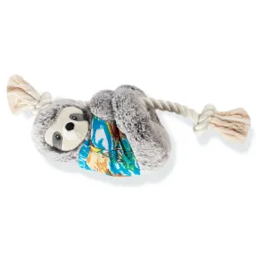 Slowin' Down for Summer Sloth Squeaky Plush Toy