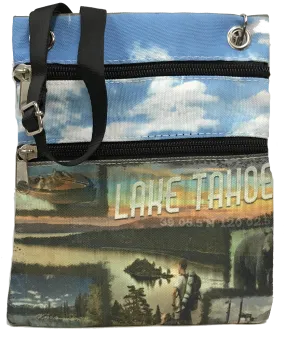 Souvenir Tote Retro Photo Canvas Passport Lake Tahoe Bag