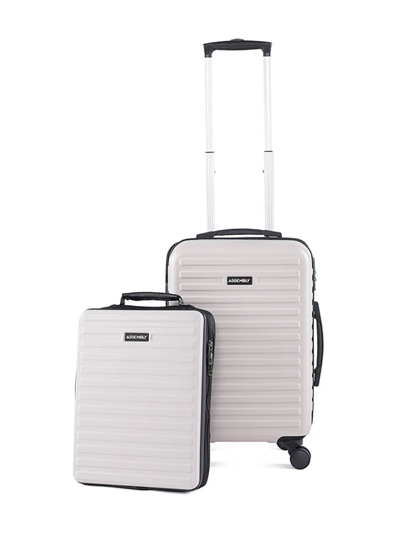 Stark Edge Combo | Ivory | Cabin Hard Luggage with Backpack