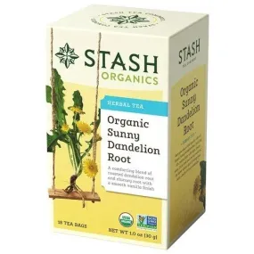 Stash Tea Organic Sunny Dandelion Root Herbal Tea 18 Bag