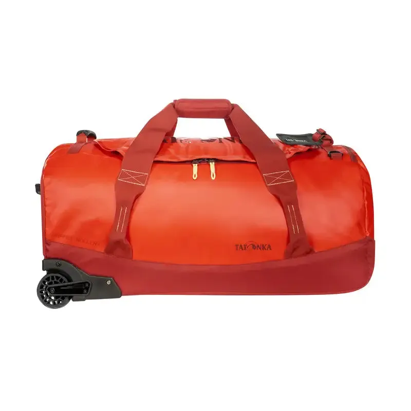 Tatonka Barrel Roller 80 Litre Wheeled Duffel Bag - Red/Orange