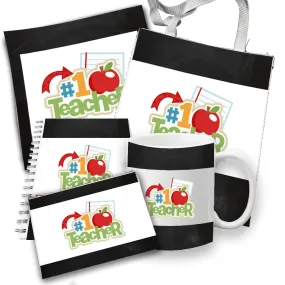 Teacher collection (Tote bag, notebook, pouch, mug, cushion) #1 Teacher black