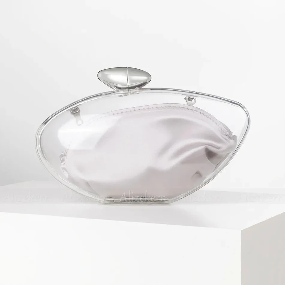 TEEK - Transparent Acrylic Evening Graduated Clutch