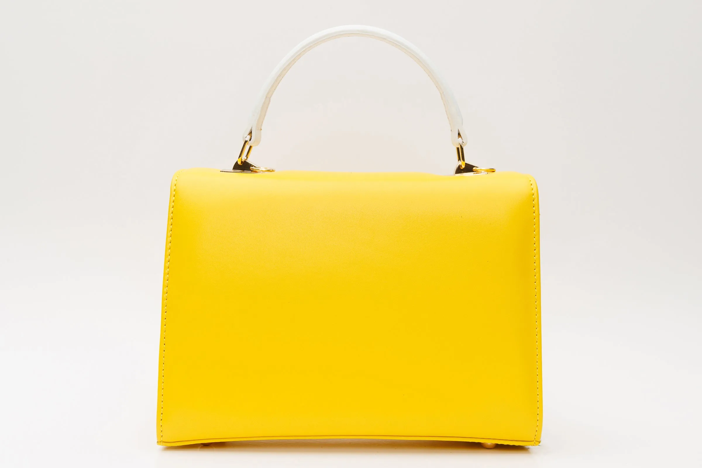 The Duffryn Yellow Leather Handbag