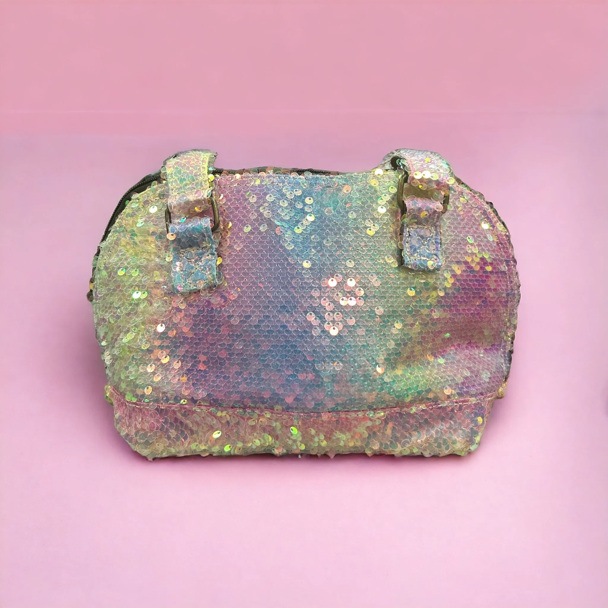 The Iridescent Sequin BeeKeeper Clam Shell Handbag