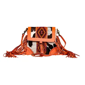 Tonga Ridge Canvas & Hairon Bag In Orange