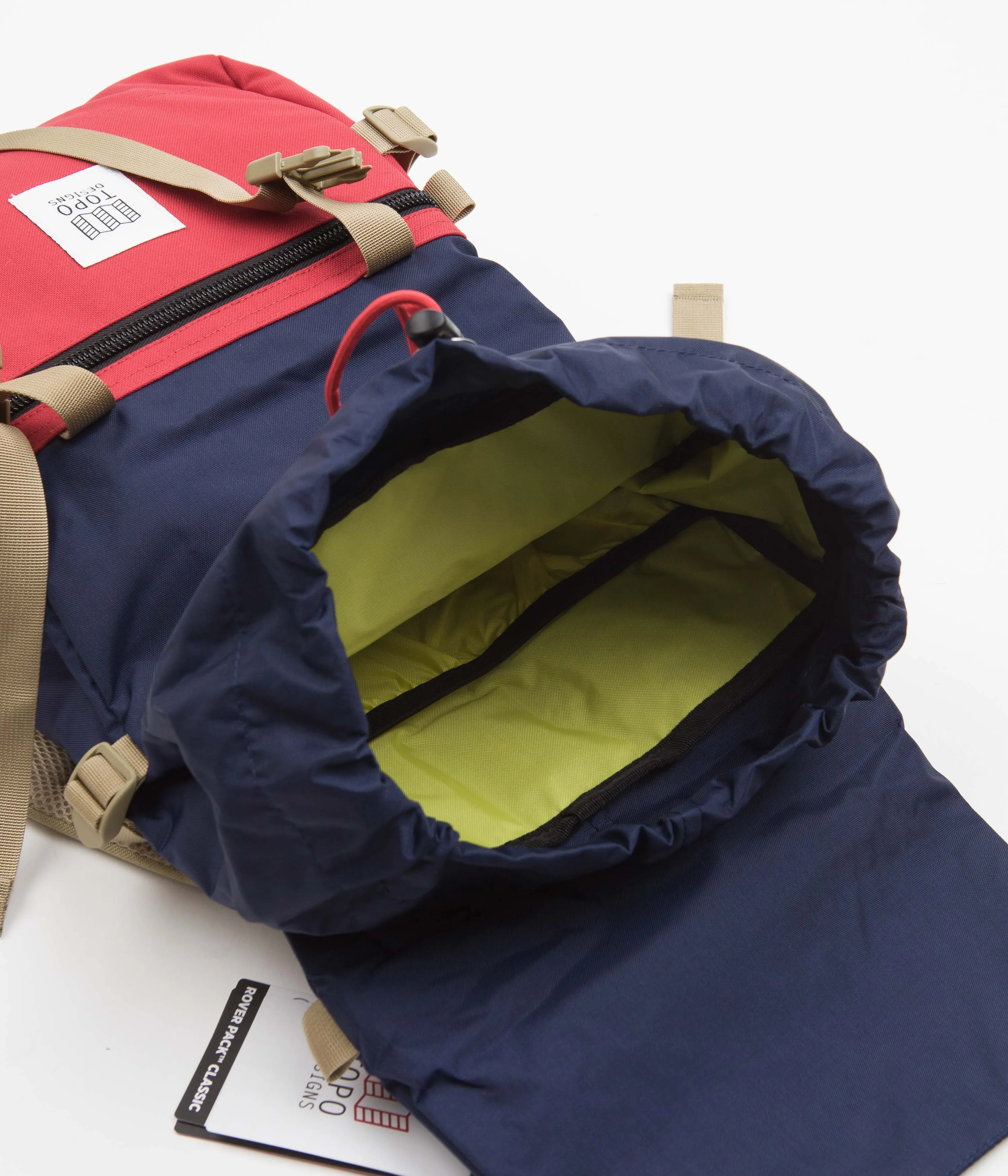 Topo Designs Classic Rover Pack - Navy / Red