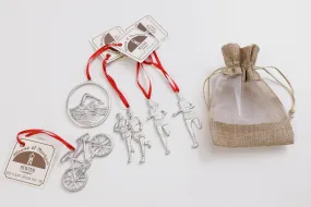 Triathlon Christmas Ornaments Gift Sets - Female, Male, Couple, or all 5 Designs