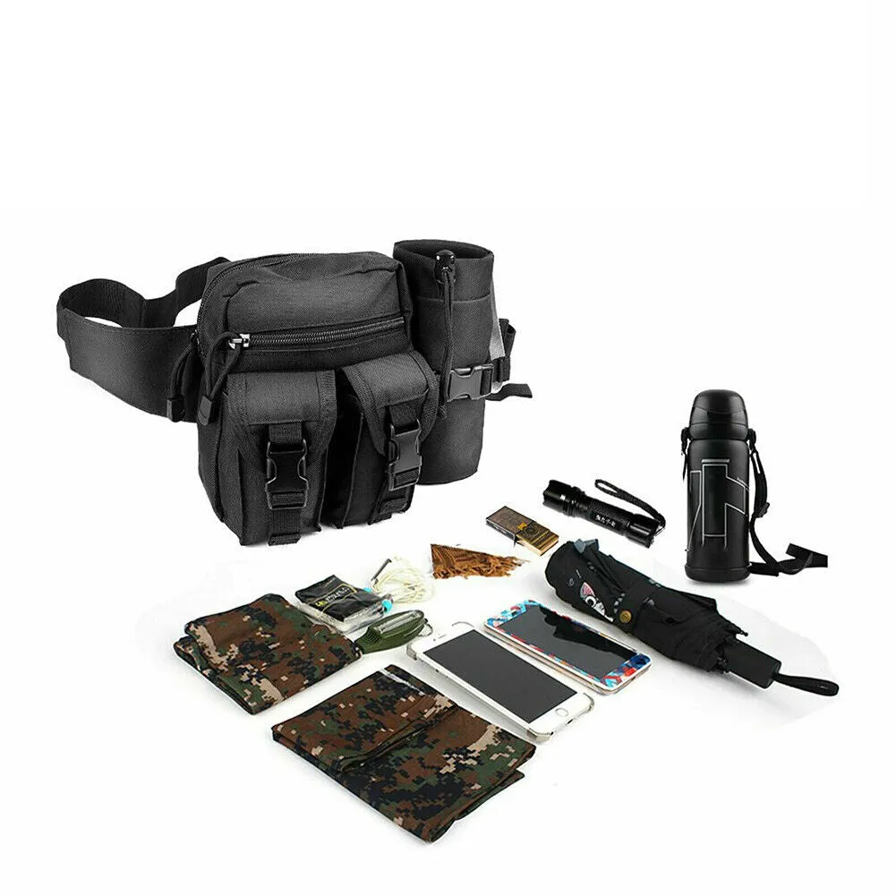 US Outdoor Utility Tactical Waist Fanny Pack Pouch Military Camping Belt Bag