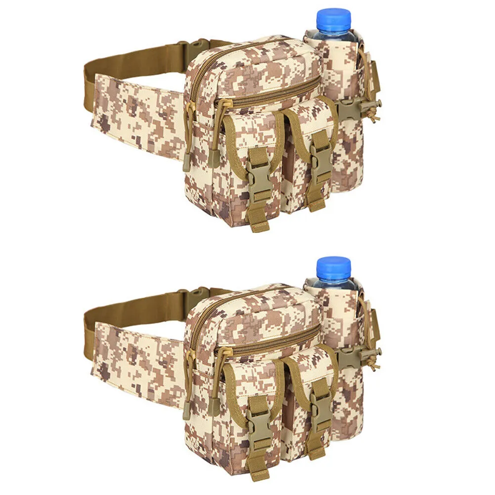 US Outdoor Utility Tactical Waist Fanny Pack Pouch Military Camping Belt Bag