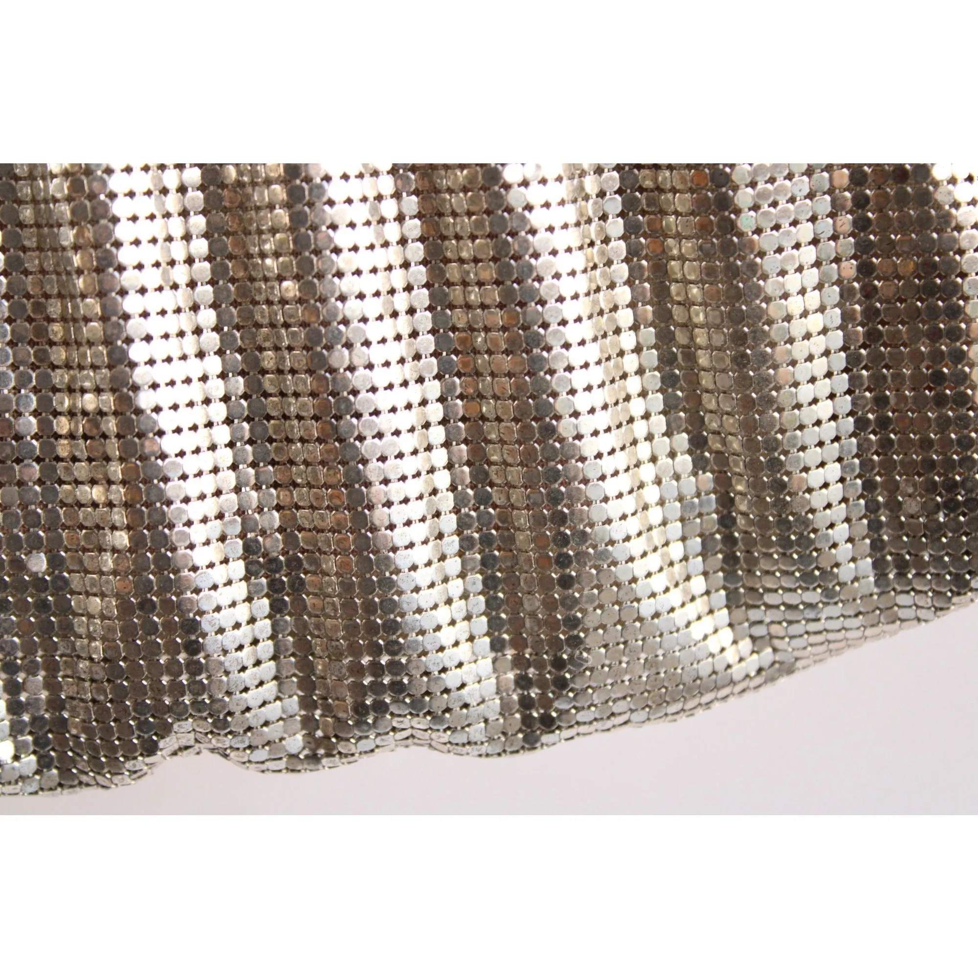 Vintage 1930s 1940s Silver Mesh Clutch by Whiting & Davis